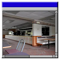 a computer screen with a picture of a restaurant