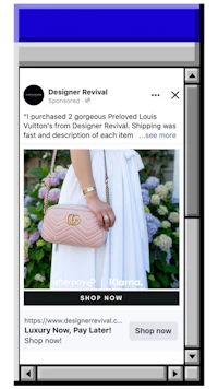 a woman is holding a purse on a facebook page