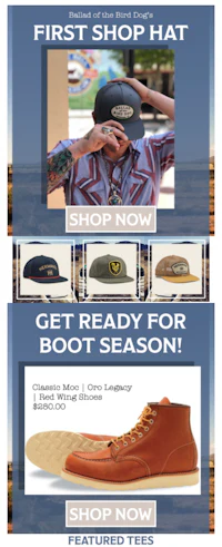 first shop hat get ready for boot season